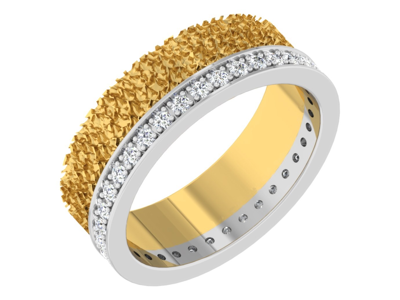 Gridlock Pavé Ring