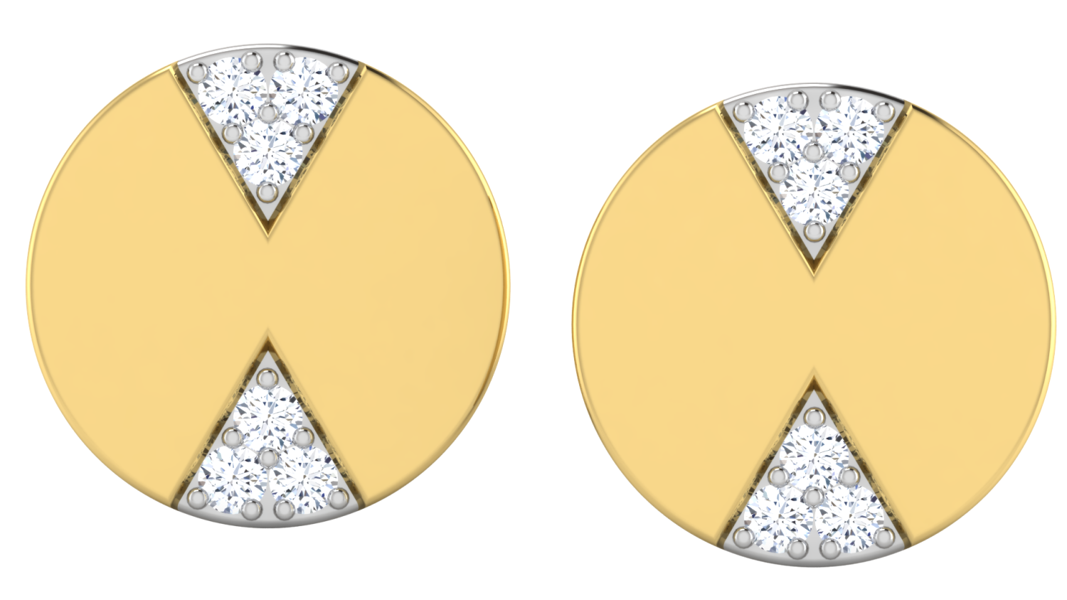 Cutline Diamond Earrings