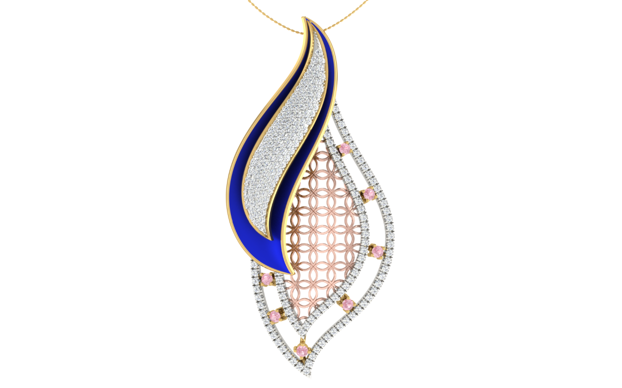 Blush Halo Frames pendent