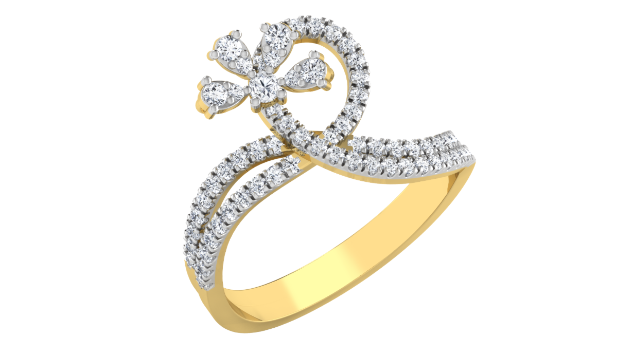 Empress Flower Diamond Ring