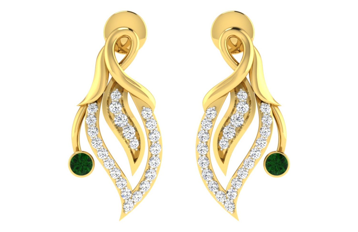 Luxe Vine Halo Earrings