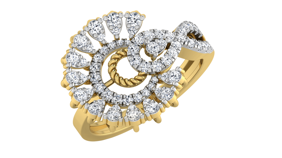 Imperial Diamond Crown Ring