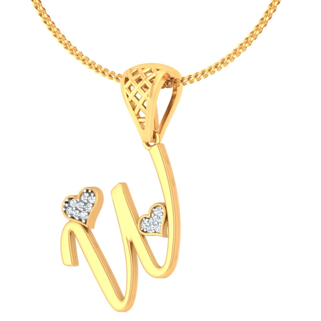 W Alphabat Pendant