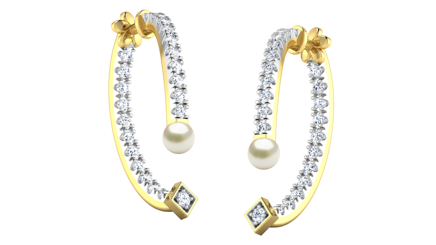 Embellished Hoop Earrings