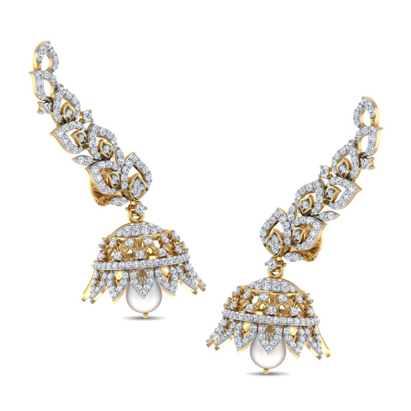 Viraasat Diamond Jhumkas