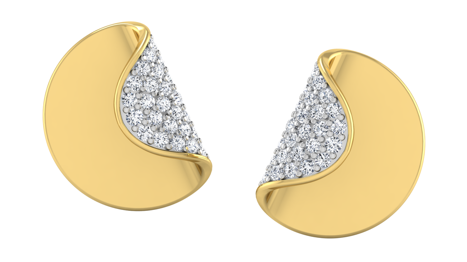 Nova Curve Diamond Earrings