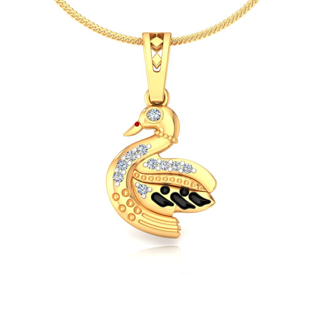 Swan Grace Diamond Pendant